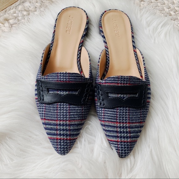 J. Crew Shoes - J. Crew Blue Plaid Flats